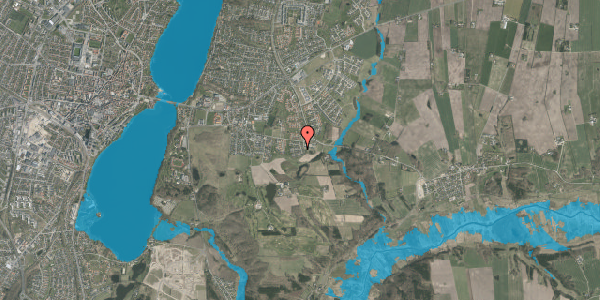 Oversvømmelsesrisiko fra vandløb på Spangsbjerg Park 42, 8800 Viborg