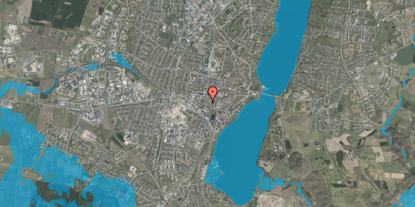 Oversvømmelsesrisiko fra vandløb på Sparregade 5, st. tv, 8800 Viborg