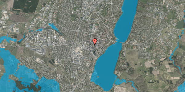 Oversvømmelsesrisiko fra vandløb på Sparregade 7, 2. tv, 8800 Viborg