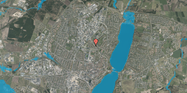Oversvømmelsesrisiko fra vandløb på Spidstoftvej 6, 1. , 8800 Viborg