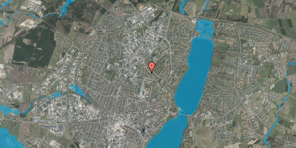 Oversvømmelsesrisiko fra vandløb på Spidstoftvej 8, 8800 Viborg