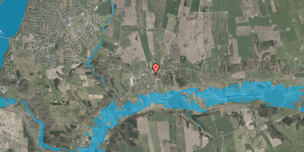 Oversvømmelsesrisiko fra vandløb på Stationsvej 10, 8800 Viborg