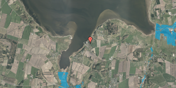 Oversvømmelsesrisiko fra vandløb på Strandvejen 8, 8831 Løgstrup