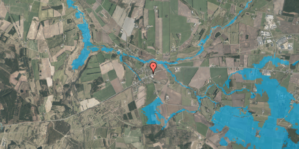 Oversvømmelsesrisiko fra vandløb på Søndenvinden 4, 8800 Viborg