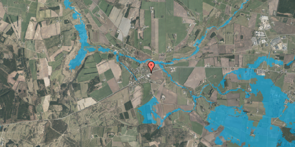 Oversvømmelsesrisiko fra vandløb på Søndenvinden 8, 8800 Viborg