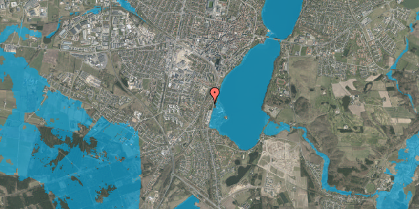 Oversvømmelsesrisiko fra vandløb på Sønder Alle 21, 8800 Viborg
