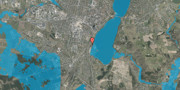 Oversvømmelsesrisiko fra vandløb på Sønder Alle 23, 8800 Viborg