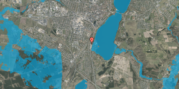 Oversvømmelsesrisiko fra vandløb på Sønder Alle 45, 8800 Viborg