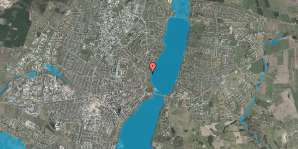 Oversvømmelsesrisiko fra vandløb på Søvænget 16, 8800 Viborg
