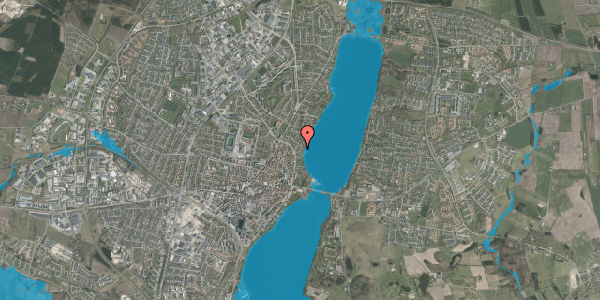 Oversvømmelsesrisiko fra vandløb på Søvænget 18, 8800 Viborg