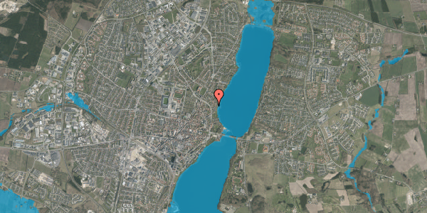 Oversvømmelsesrisiko fra vandløb på Søvænget 20, 8800 Viborg