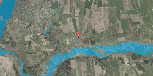 Oversvømmelsesrisiko fra vandløb på Tapdrupvej 79, 8800 Viborg