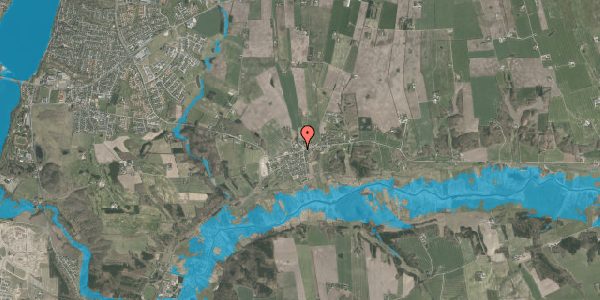 Oversvømmelsesrisiko fra vandløb på Tapdrupvej 81, 8800 Viborg