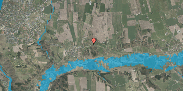Oversvømmelsesrisiko fra vandløb på Tapdrupvej 121, 8800 Viborg