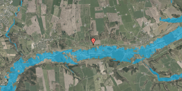 Oversvømmelsesrisiko fra vandløb på Tapdrupvej 132, 8800 Viborg