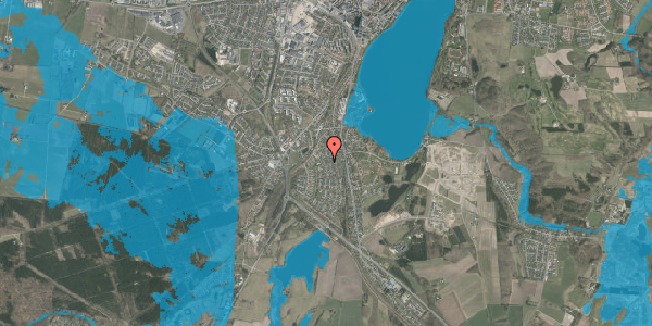 Oversvømmelsesrisiko fra vandløb på Teglbrændervej 29, 8800 Viborg