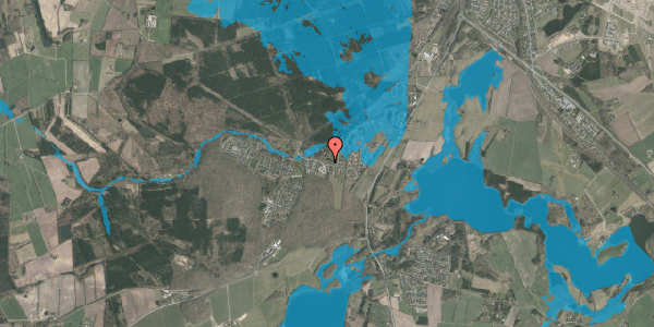 Oversvømmelsesrisiko fra vandløb på Teglgårdsvej 19, 8800 Viborg