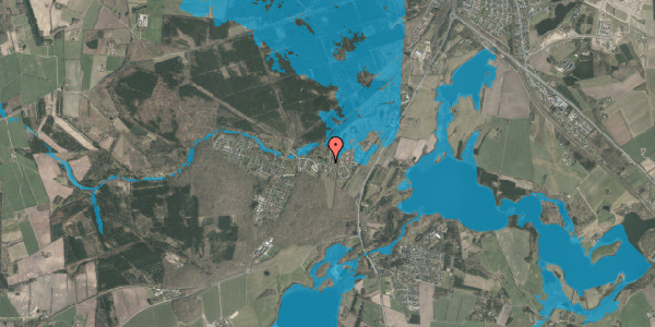 Oversvømmelsesrisiko fra vandløb på Teglgårdsvej 29, 8800 Viborg