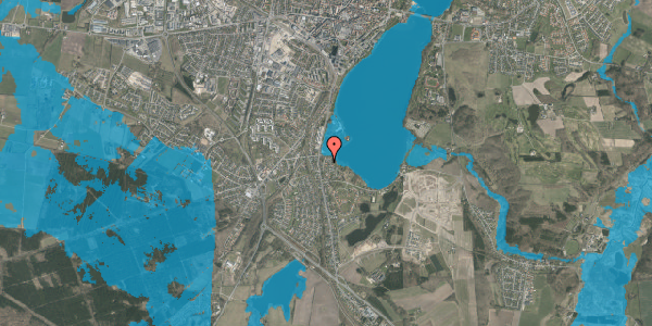 Oversvømmelsesrisiko fra vandløb på Teglkrogen 6, 8800 Viborg