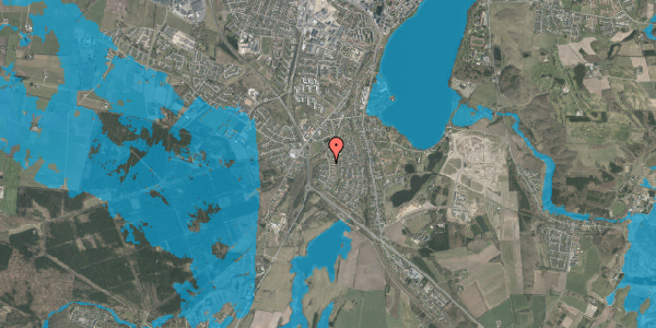 Oversvømmelsesrisiko fra vandløb på Teglmarken 2, 8800 Viborg