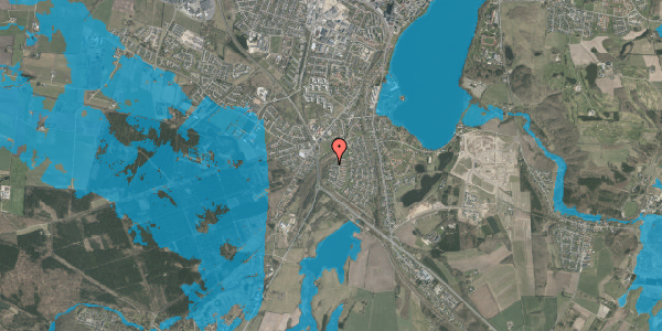Oversvømmelsesrisiko fra vandløb på Teglmarken 10, 8800 Viborg