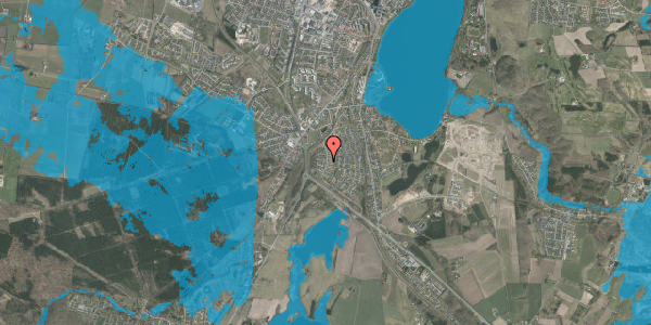 Oversvømmelsesrisiko fra vandløb på Teglmarken 38, 8800 Viborg