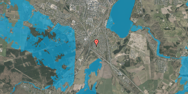 Oversvømmelsesrisiko fra vandløb på Teglmarken 58, 8800 Viborg