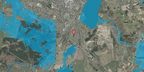 Oversvømmelsesrisiko fra vandløb på Teglmarken 129, 8800 Viborg