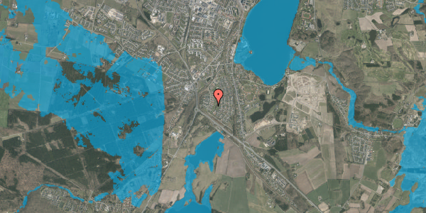 Oversvømmelsesrisiko fra vandløb på Teglmarken 133, 8800 Viborg