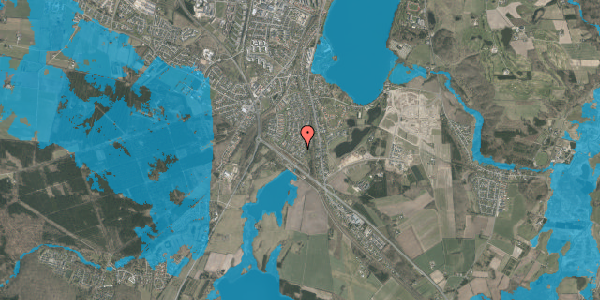 Oversvømmelsesrisiko fra vandløb på Teglmarken 213, 8800 Viborg
