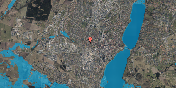Oversvømmelsesrisiko fra vandløb på Toftegården 14, 1. th, 8800 Viborg