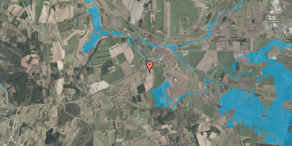 Oversvømmelsesrisiko fra vandløb på Tornsangervej 4, 8800 Viborg