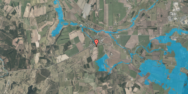 Oversvømmelsesrisiko fra vandløb på Tornsangervej 16, 8800 Viborg