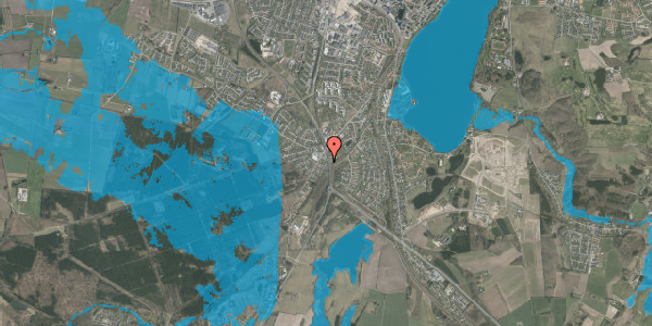 Oversvømmelsesrisiko fra vandløb på Tranebærvej 11, 8800 Viborg