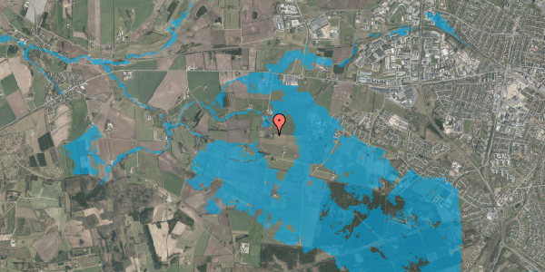 Oversvømmelsesrisiko fra vandløb på Transiggårdvej 3, 8800 Viborg