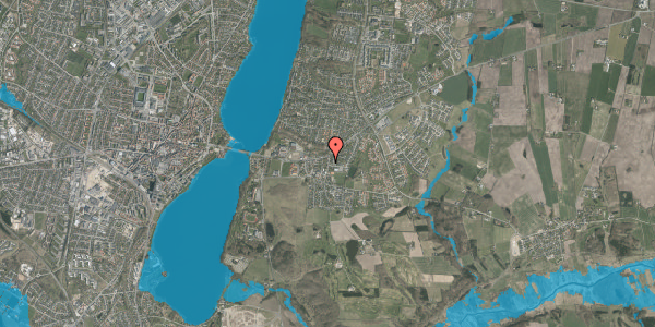 Oversvømmelsesrisiko fra vandløb på Tværvej 4, 8800 Viborg