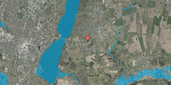 Oversvømmelsesrisiko fra vandløb på Tværvej 9, 8800 Viborg