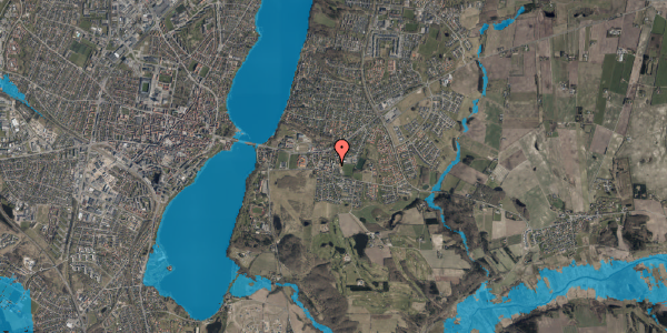 Oversvømmelsesrisiko fra vandløb på Tværvej 12, st. 10, 8800 Viborg