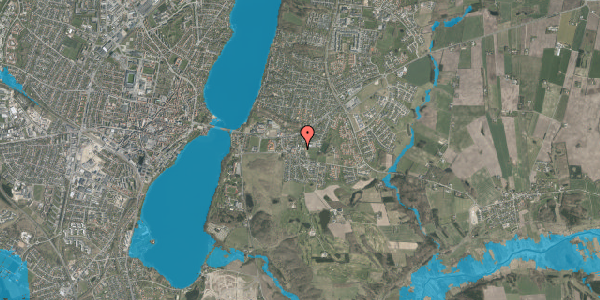 Oversvømmelsesrisiko fra vandløb på Tværvej 12, st. 7, 8800 Viborg