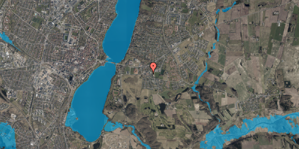 Oversvømmelsesrisiko fra vandløb på Tværvej 18, st. , 8800 Viborg