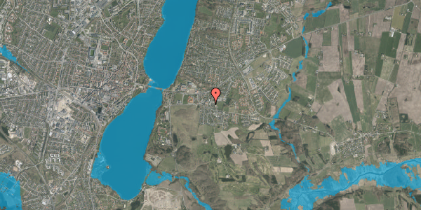 Oversvømmelsesrisiko fra vandløb på Tværvej 22, 8800 Viborg