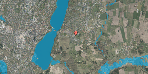 Oversvømmelsesrisiko fra vandløb på Tværvej 23, 8800 Viborg