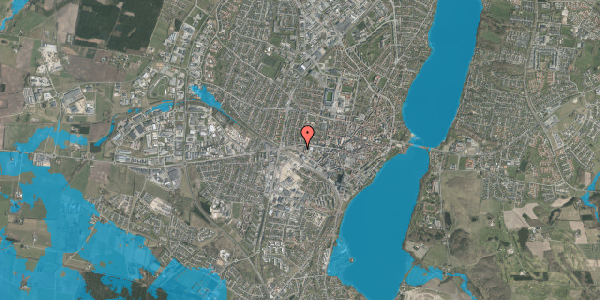 Oversvømmelsesrisiko fra vandløb på Vesterbrogade 23D, 2. 4, 8800 Viborg