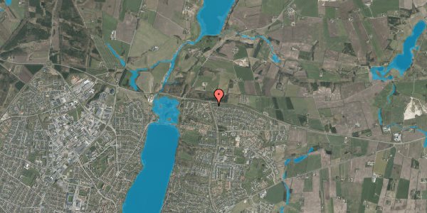 Oversvømmelsesrisiko fra vandløb på Vesterheden 17, 8800 Viborg