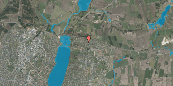Oversvømmelsesrisiko fra vandløb på Vesterheden 71, 8800 Viborg