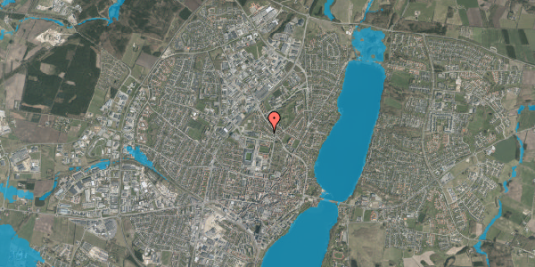 Oversvømmelsesrisiko fra vandløb på Vesterrisvej 2, 8800 Viborg