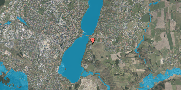 Oversvømmelsesrisiko fra vandløb på Vinkelvej 18A, 8800 Viborg