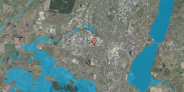 Oversvømmelsesrisiko fra vandløb på Ærøvej 9, 8800 Viborg