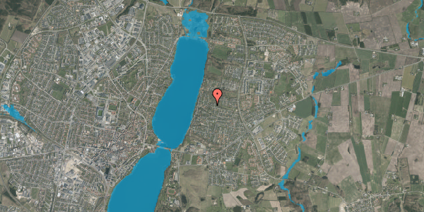 Oversvømmelsesrisiko fra vandløb på Øgaardshøjen 11, 8800 Viborg