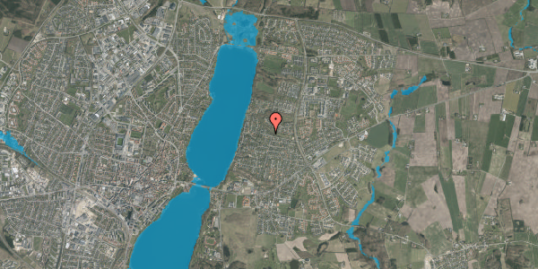 Oversvømmelsesrisiko fra vandløb på Øgaardshøjen 17, 8800 Viborg